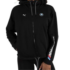 PUMA x BMW Motorsport Black Hooded Full Zip Sweatshirt Jacket  Hoodie XXL